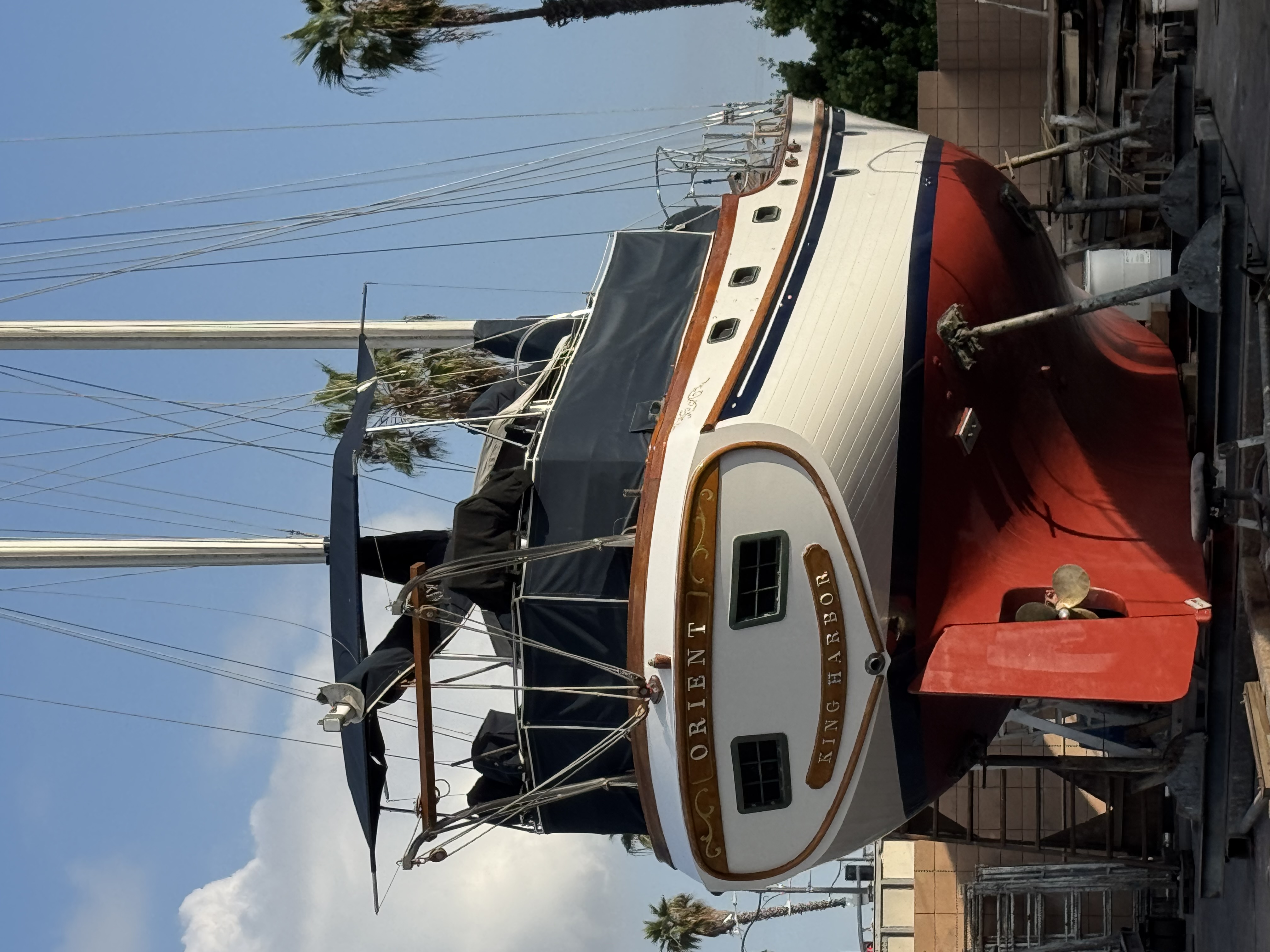 Orient sailboat at King Harbor Marine Center