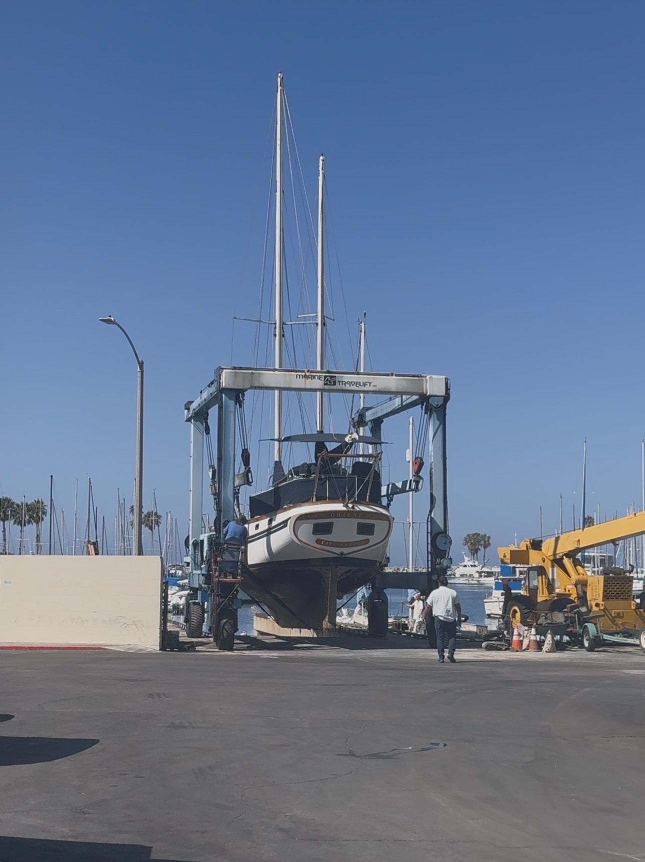Marine Travelift at King Harbor Marine Center